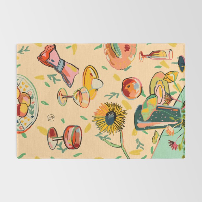 COCKTAILS IN THE GARDEN Rug Gallery Image 2