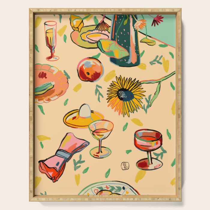 COCKTAILS IN THE GARDEN Serving Tray Gallery Image 1