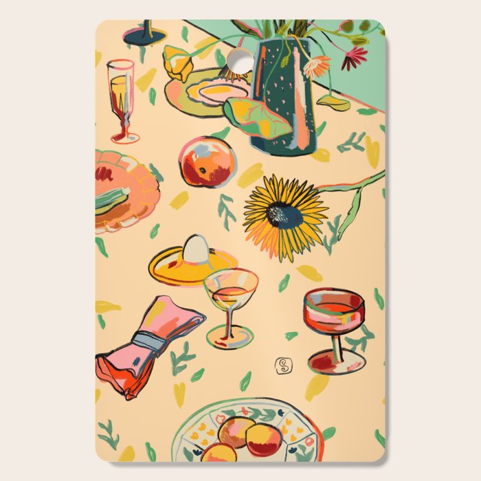 COCKTAILS IN THE GARDEN Cutting Board Gallery Image 1