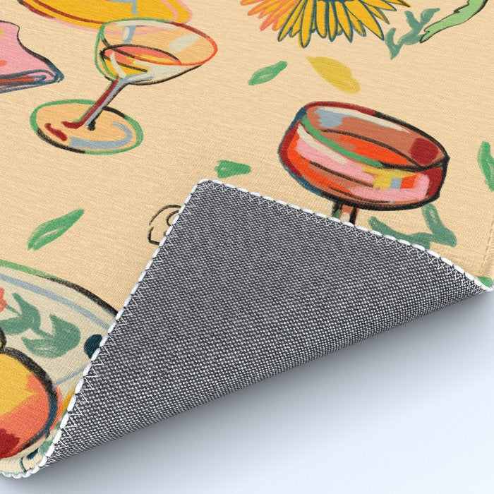 COCKTAILS IN THE GARDEN Rug Gallery Image 4