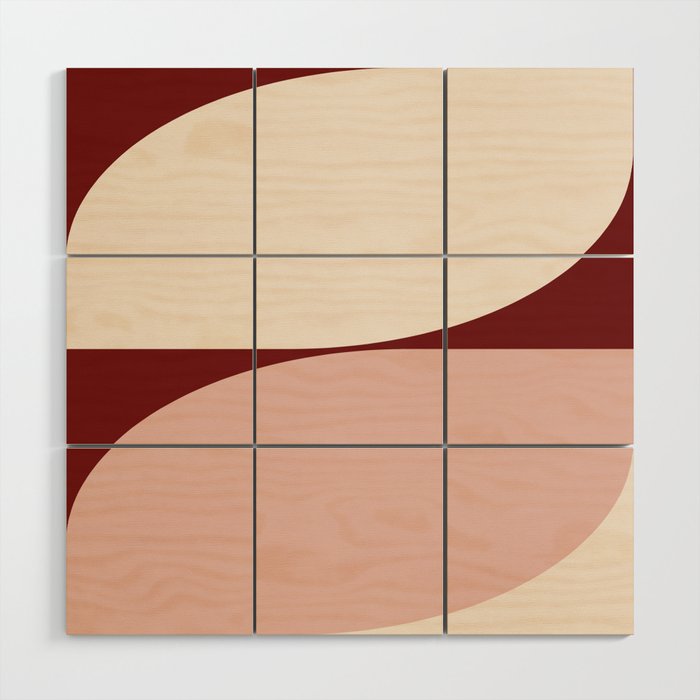Almond Abstract XIX Wood Wall Art Gallery Image 1