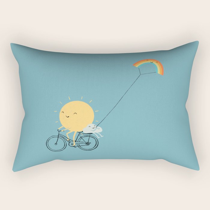 Rainbow Kite Rectangular Pillow Gallery Image 2