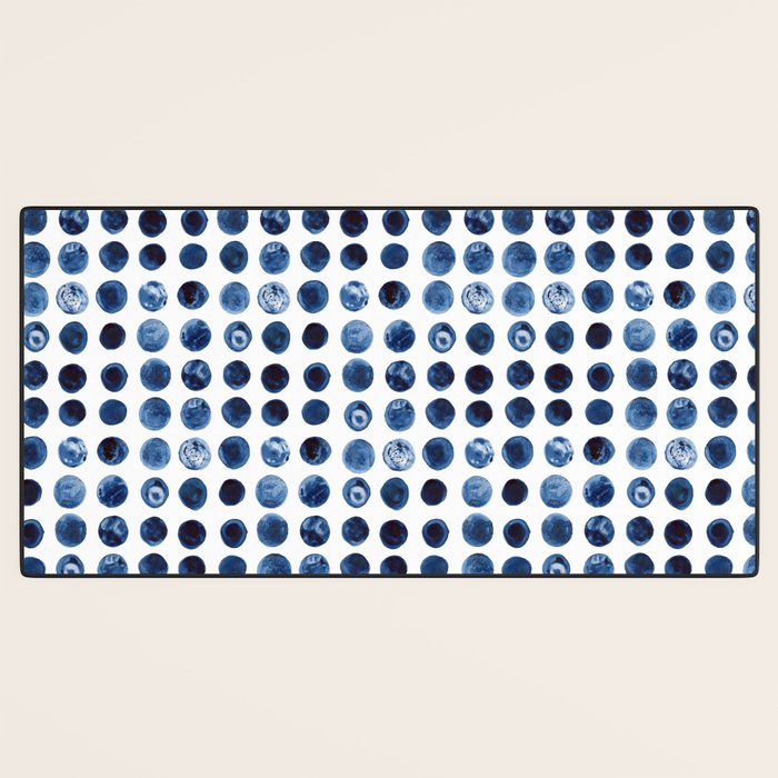 Blueberries | Watercolour Pattern Desk Mat Gallery Image 3