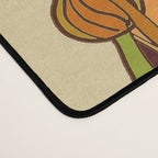 70s, Orange California poppies, mid century, 70s retro, flowers Desk Mat Gallery Image 4