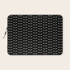Dragonfly Pattern VII Black Laptop Sleeve Gallery Image 1