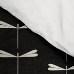 Dragonfly Pattern VII Black Comforter Gallery Image 4