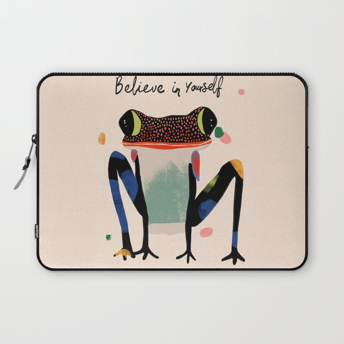 Believe and Leap Laptop Sleeve Gallery Image 1