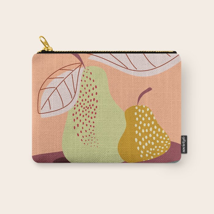 Pears abstract still life Carry All Pouch Gallery Image 1