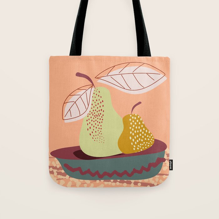 Pears abstract still life Tote Bag Gallery Image 1