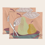 Pears abstract still life Placemat Gallery Image 1