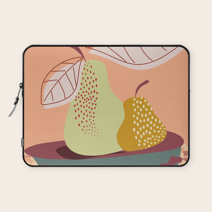 Pears abstract still life Laptop Sleeve Gallery Image 1