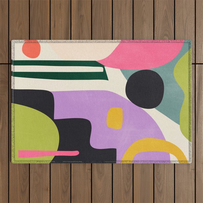 Modern Abstract Art 83 Outdoor Rug Gallery Image 1
