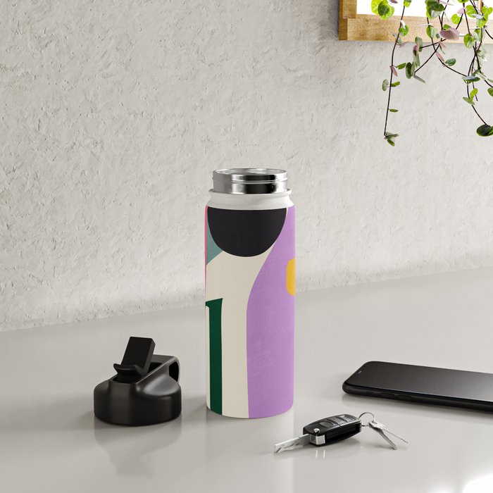 Modern Abstract Art 83 Water Bottle Gallery Image 4