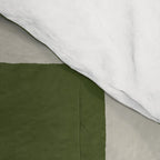 checkerboard hand-painted-olive Comforter Gallery Image 4