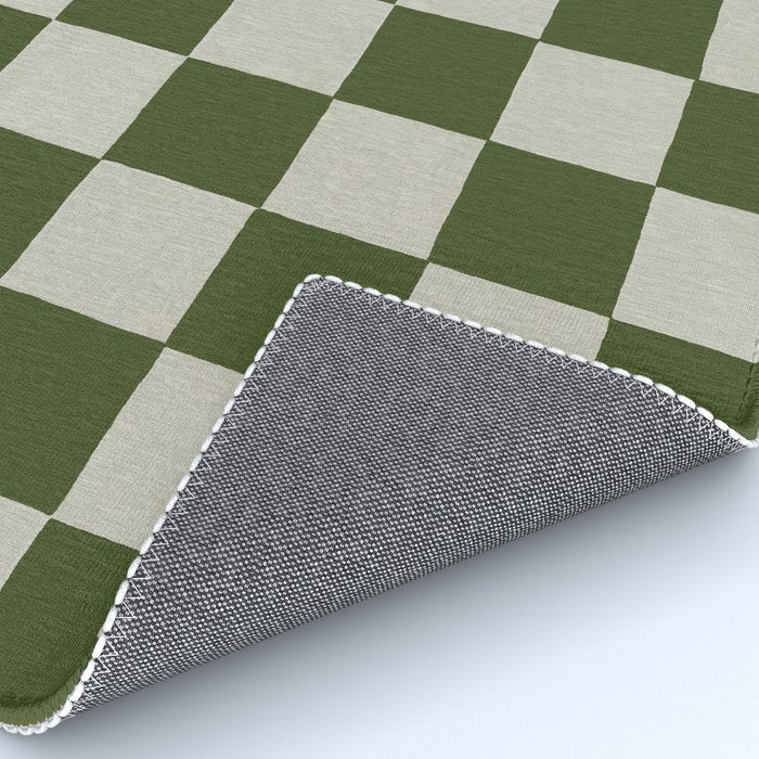 checkerboard hand-painted-olive Rug Gallery Image 4