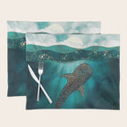 Metallic Whale Shark Placemat Gallery Image 1