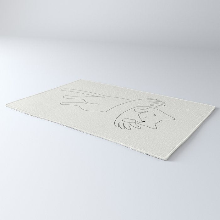 One Line Cat 2: Hug Rug Gallery Image 3