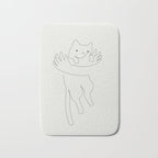One Line Cat 2: Hug Bath Mat Gallery Image 1