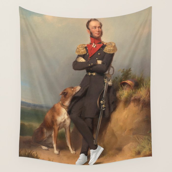 SNEAKER KING Wall Tapestry Gallery Image 1