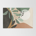 Abstract Art Tropical Leaves 52 Rug Gallery Image 2