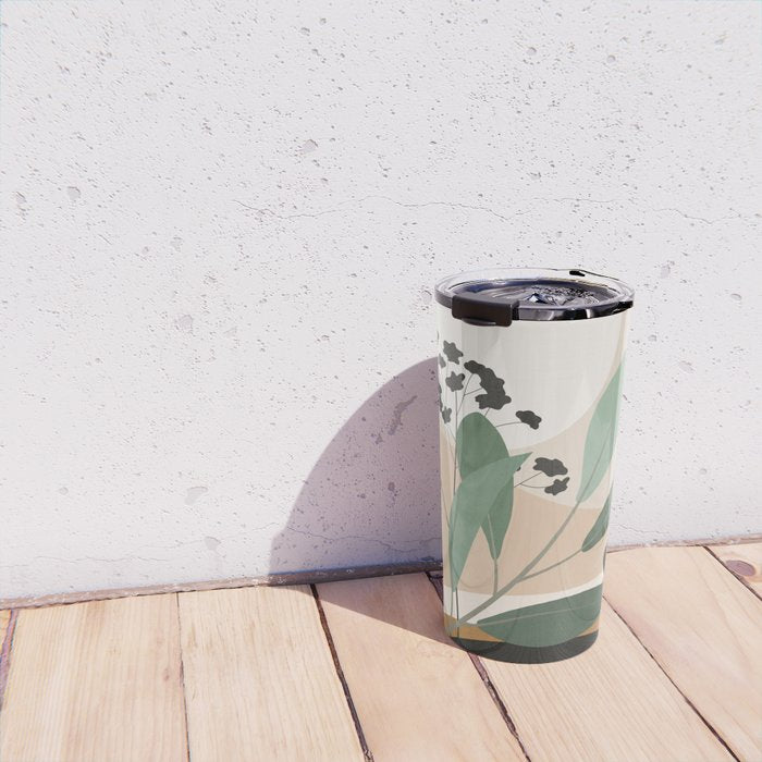 Abstract Art Tropical Leaves 52 Travel Mug Gallery Image 4