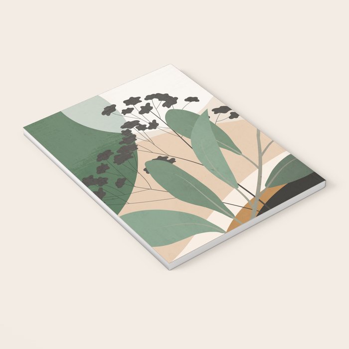Abstract Art Tropical Leaves 52 Notebook Gallery Image 3