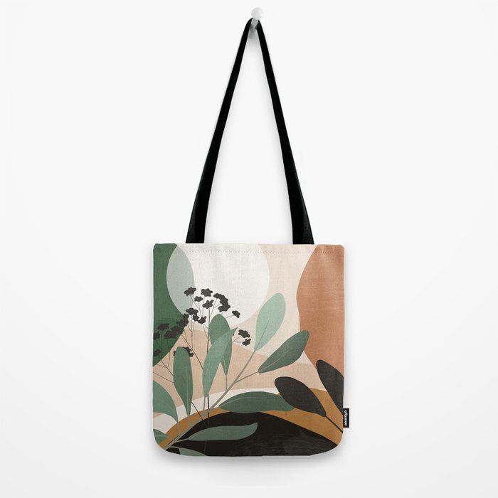 Abstract Art Tropical Leaves 52 Tote Bag Gallery Image 2