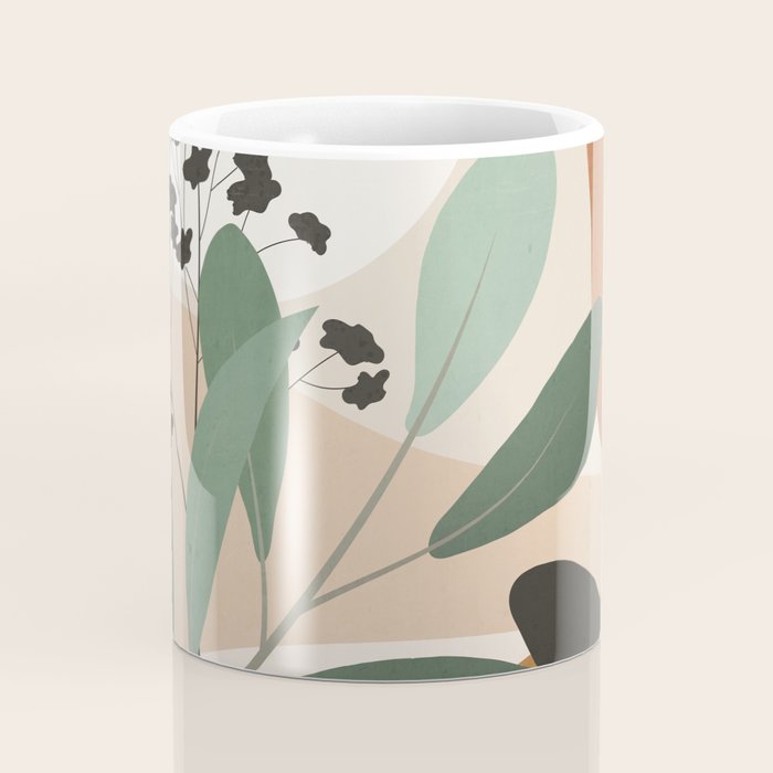 Abstract Art Tropical Leaves 52 Coffee Mug Gallery Image 4