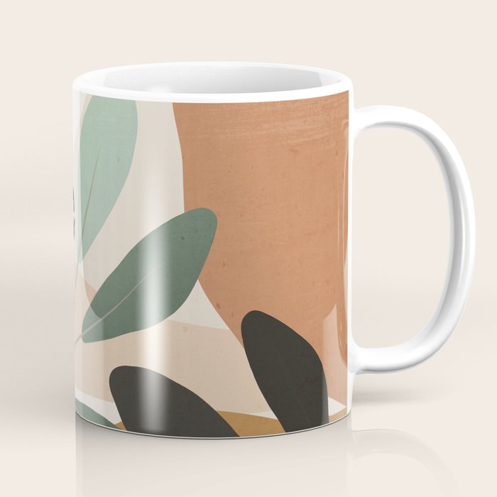 Abstract Art Tropical Leaves 52 Coffee Mug Gallery Image 1