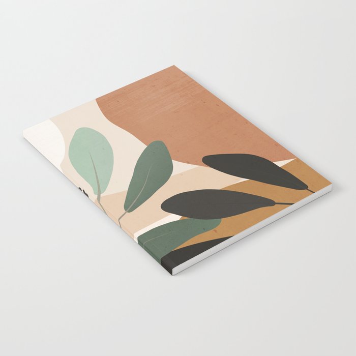 Abstract Art Tropical Leaves 52 Notebook Gallery Image 1