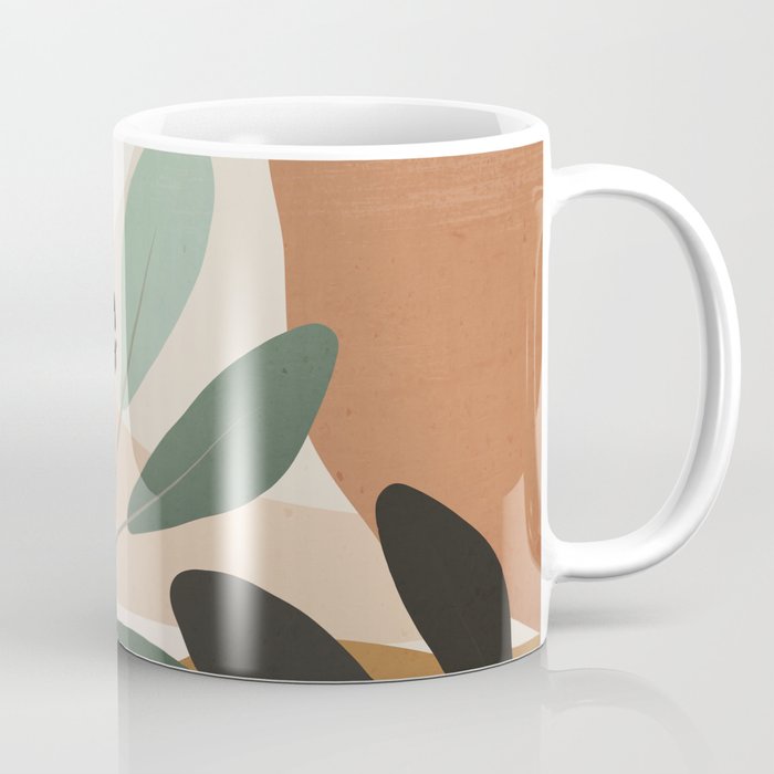 Abstract Art Tropical Leaves 52 Coffee Mug Gallery Image 1