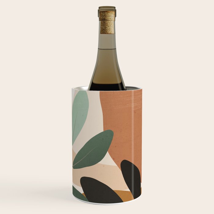 Abstract Art Tropical Leaves 52 Wine Chiller Gallery Image 3
