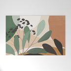 Abstract Art Tropical Leaves 52 Welcome Mat Gallery Image 1