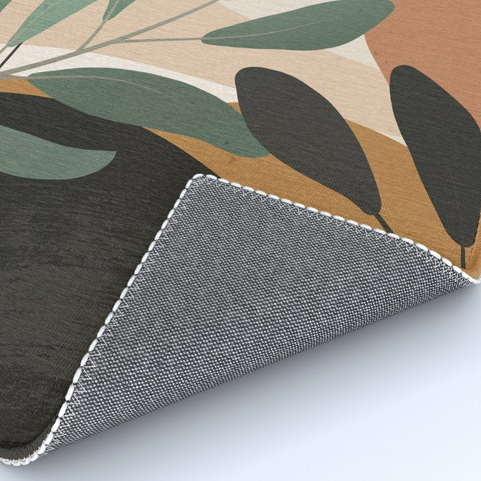 Abstract Art Tropical Leaves 52 Rug Gallery Image 4