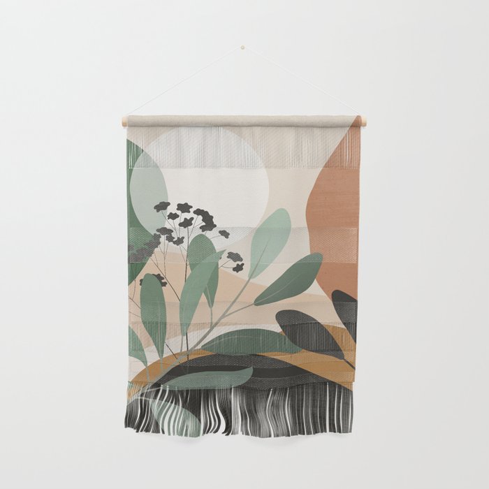 Abstract Art Tropical Leaves 52 Wall Hanging Gallery Image 1