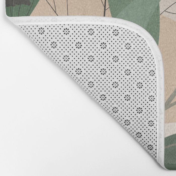 Abstract Art Tropical Leaves 52 Bath Mat Gallery Image 2