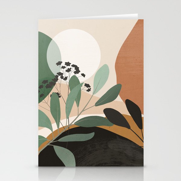 Abstract Art Tropical Leaves 52 Stationery Card Gallery Image 1