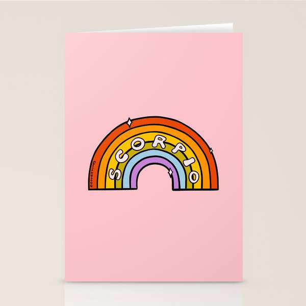 Scorpio Rainbow Stationery Card Gallery Image 2