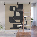 Modern Abstract Shapes 100 Wall Mural Gallery Image 1