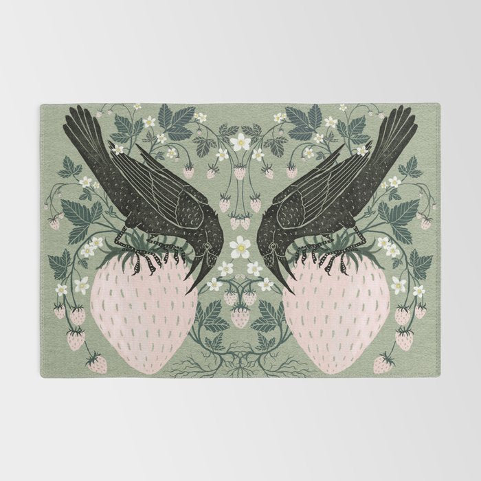 Strawberry Crows Rug Gallery Image 2