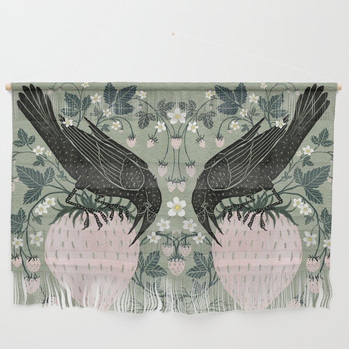 Strawberry Crows Wall Hanging Gallery Image 1