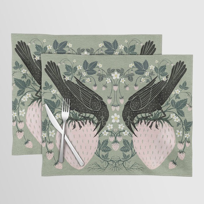 Strawberry Crows Placemat Gallery Image 1