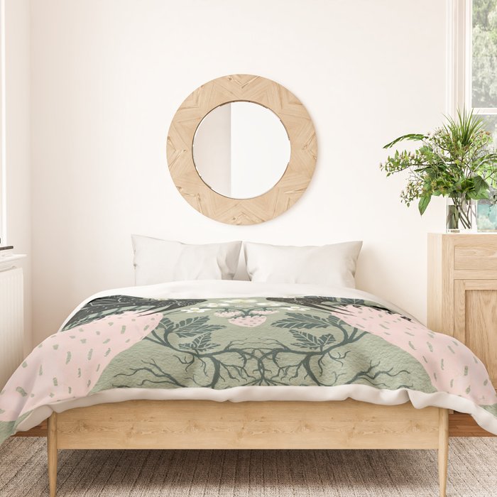 Strawberry Crows Duvet Cover Gallery Image 3