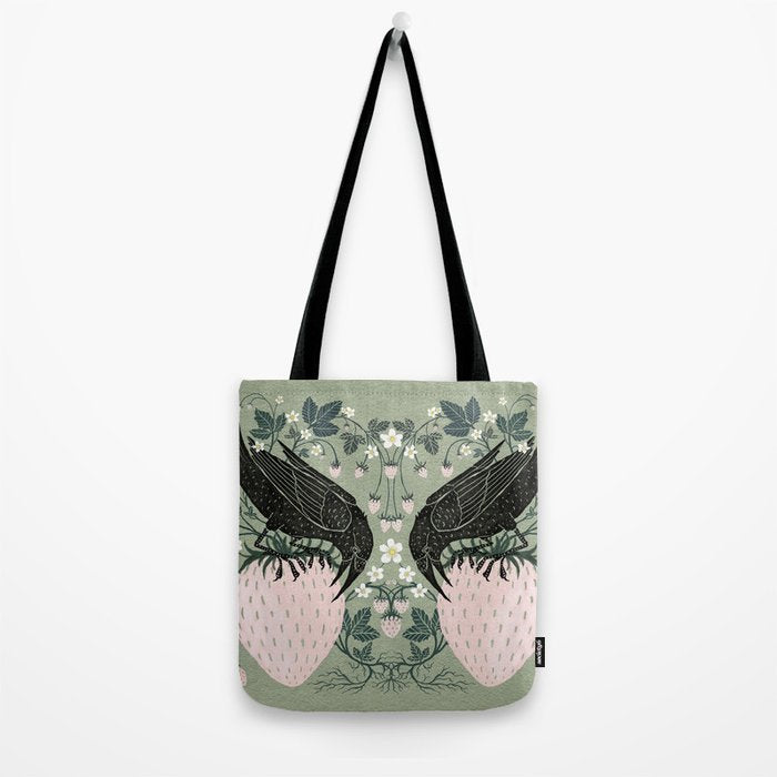 Strawberry Crows Tote Bag Gallery Image 2