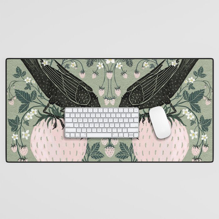 Strawberry Crows Desk Mat Gallery Image 1