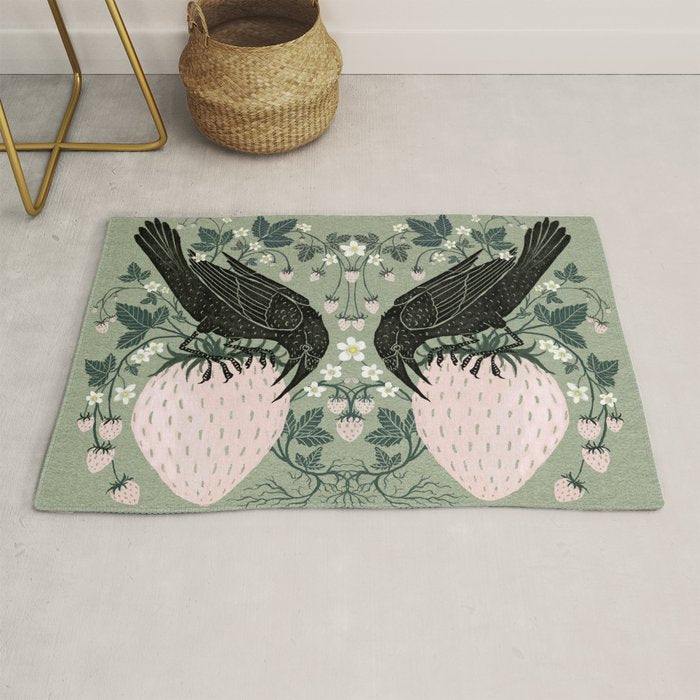 Strawberry Crows Rug Gallery Image 1