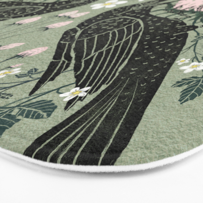 Strawberry Crows Bath Mat Gallery Image 3