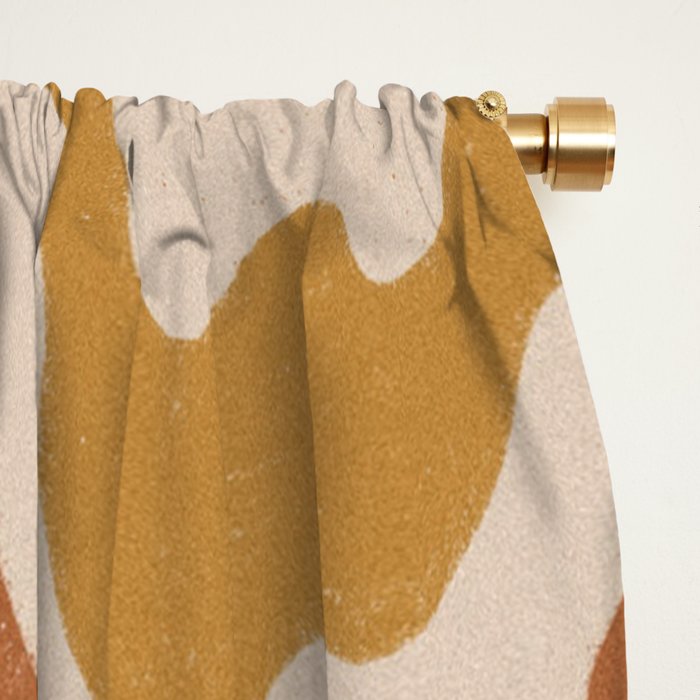 Earthy swirls Window Curtain Gallery Image 2