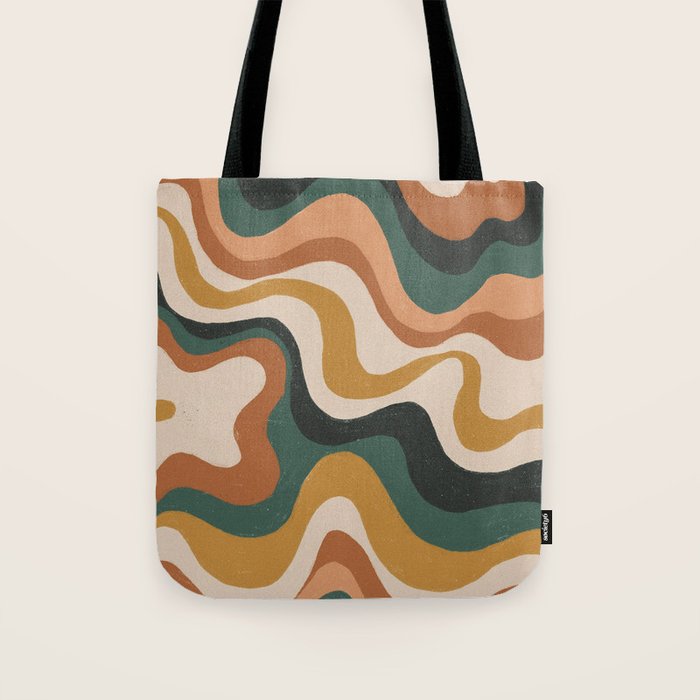 Earthy swirls Tote Bag Gallery Image 1