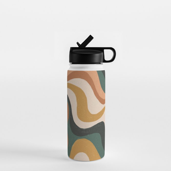 Earthy swirls Water Bottle Gallery Image 1
